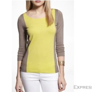 🍋NWOT EXPRESS YELLOW AND GREY SWEATER 🍋